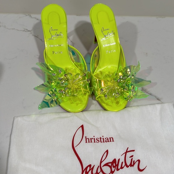 Christian Louboutin Limited Editon Alyah slides size 38 new - Picture 7 of 13